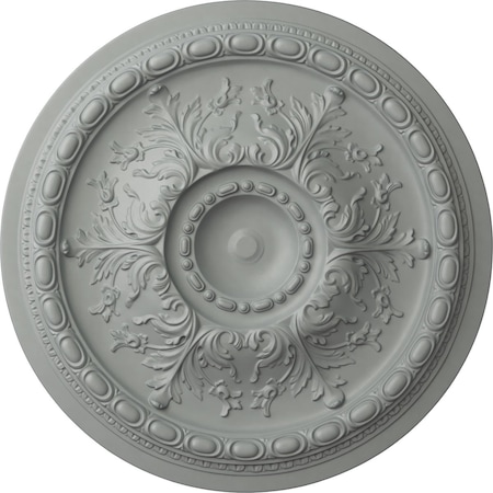 Ekena Millwork Stockport Ceiling Medallion (Fits Canopies up to 6 1/4"), 28"OD x 2 3/4"P, Primed White CM28ST